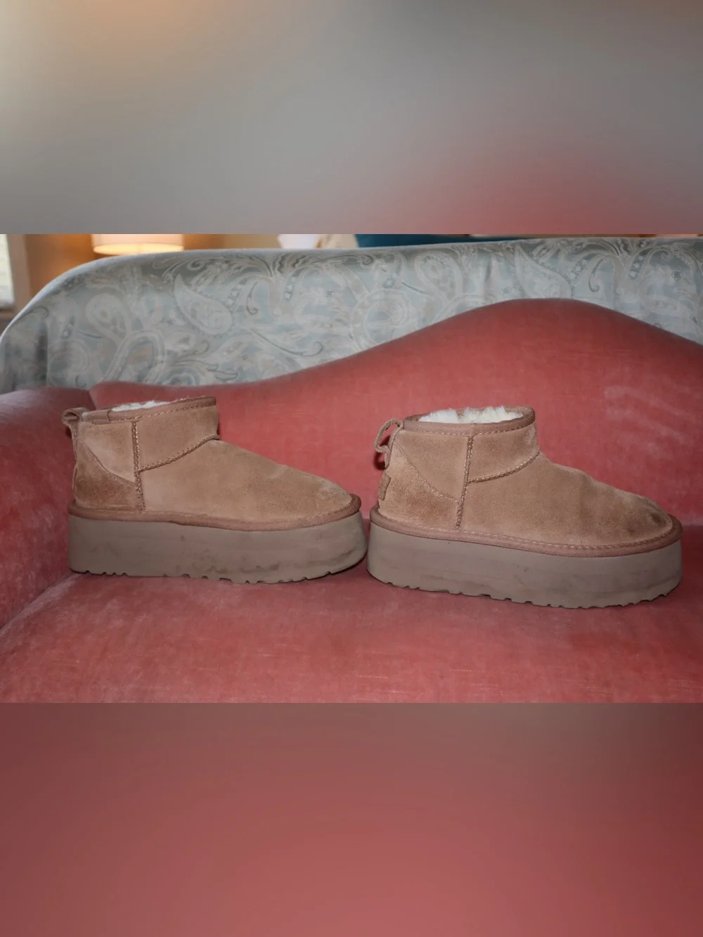 UGG Classic Ultra Mini Platform Boots Chestnut Size 6 | 1135092